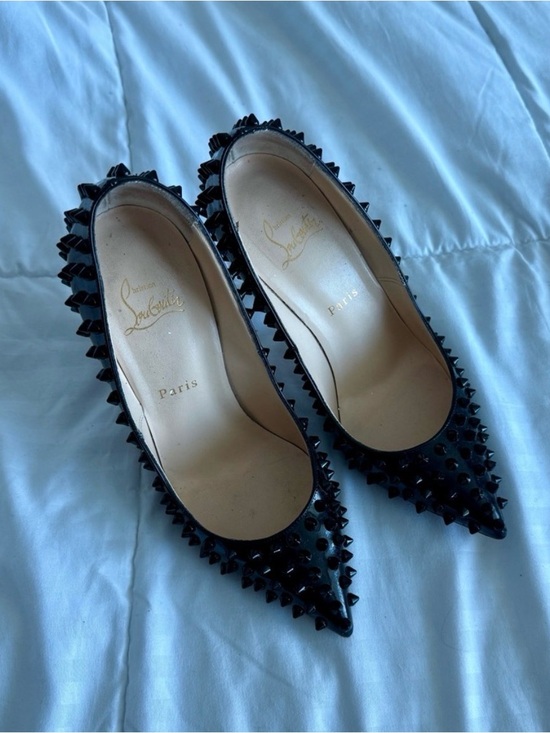 Christian Louboutin Shoes - Christian Louboutin Black Studded Heels